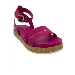 Marc Fisher Women's Verily Pink Multi Suede Strappy Sandals Women's Size 5.5M